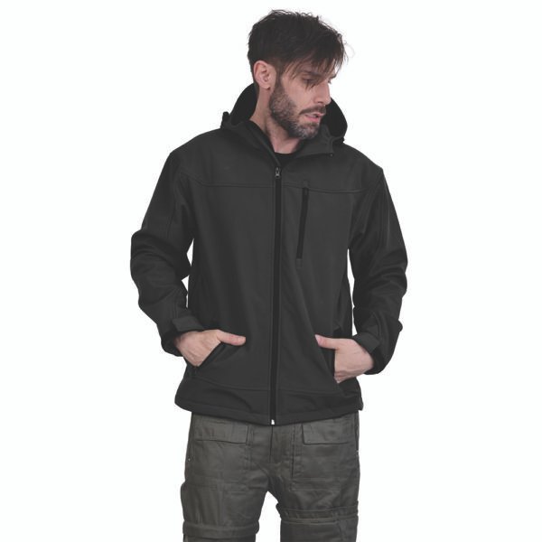 Τζάκετ SOFTSHELL / χακί με κουκούλα - Image 2